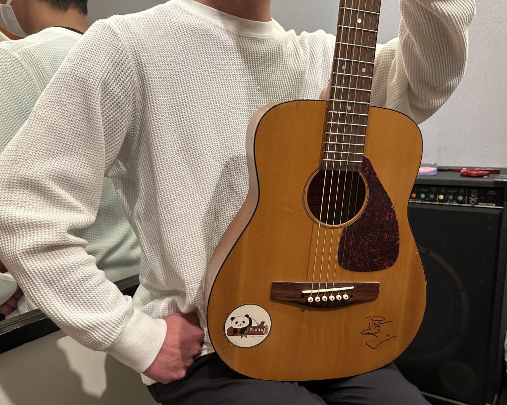 宇野振道場 Q-sai@楽器挫折者救済合宿 ギター教室 ギター YAMAHA FG-Junior JR-1